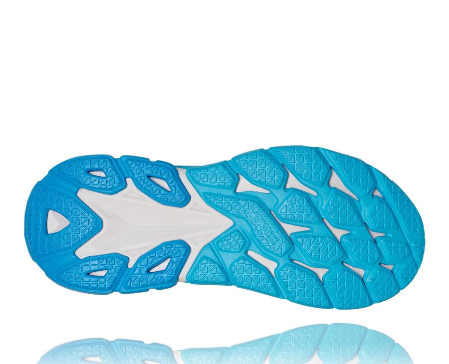 Zapatillas Running Hoka One One Mujer - Clifton Edge - Blancas/Azules - YBV978614